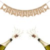 Bchinb Engaged Burlap Banner Rustic Engagement Wedding Party Decorations Bunting