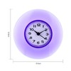 Oumefar Mini Wall Clock Waterproof Clock with Large Suction Cup