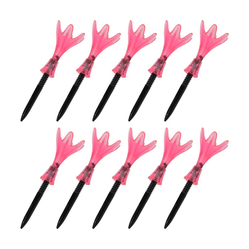 10pcs Plastic Golf Tee Ball Holder Adjustable Height Stable Practice