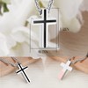 Dletay Urn Necklace for Ashes Cross Cremation Jewelry for Ashes