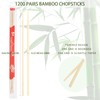 Disposable Bamboo Chopsticks, 9 Inch, 1200 Pairs