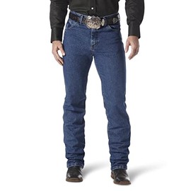 Wrangler Mens Premium Performance Cowboy Cut Jeans, Dark Stone, 32W x 38L US