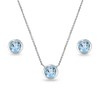 B. BRILLIANT Sterling Silver Blue Topaz 5mm Round Bezel-Set Solitaire