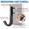 Gun Rack Storage Wall Mount Shotgun Rifle Hook Horizontal Metal
