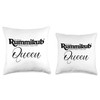 Eat My Shirtz Rummikub Queen (White Script) Logo Throw Pillow,