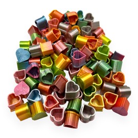 Heart Shaped Tattoo Ink Cups Medium #13 100pcs Plastic Disposable Tattoo Ink Cups For Tattoo Permanent Makeup Container Cap Tattoo Accessory,Tattoo Ink,Tattoo Supplies,Tattoo Kits (RAINBOW)