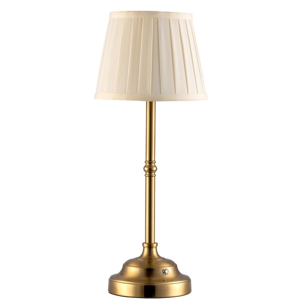 KDG Portables Cordless Table Lamp, Fabric Shade Desk Lamp, 4000mAh