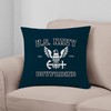 CafePress U.S. Navy Boyfriend White and Blue Square Pillow, Decorative