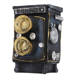 Resin Vintage Camera Pen Holder Book Decoration Camera Pen Holder Ornament for Living Room Study Desktop