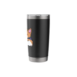Sun's Out Buns Out Cool Corgi Summer, Cute Funny Dog Stainless Steel Insulated Tumbler