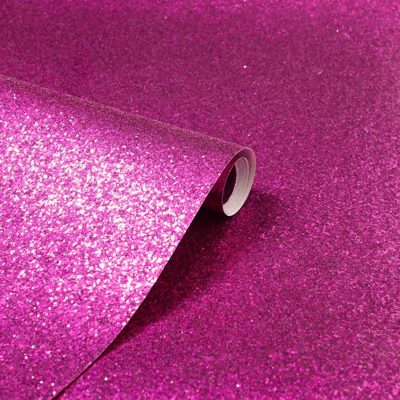 900903 - Sequin Sparkle Hot Pink - Arthouse Wallpaper -