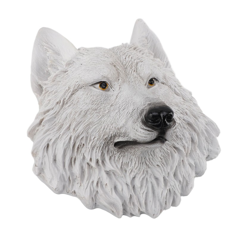 3D Simulation Animal Head Statues Wall Decor Resin Unique Exquisite