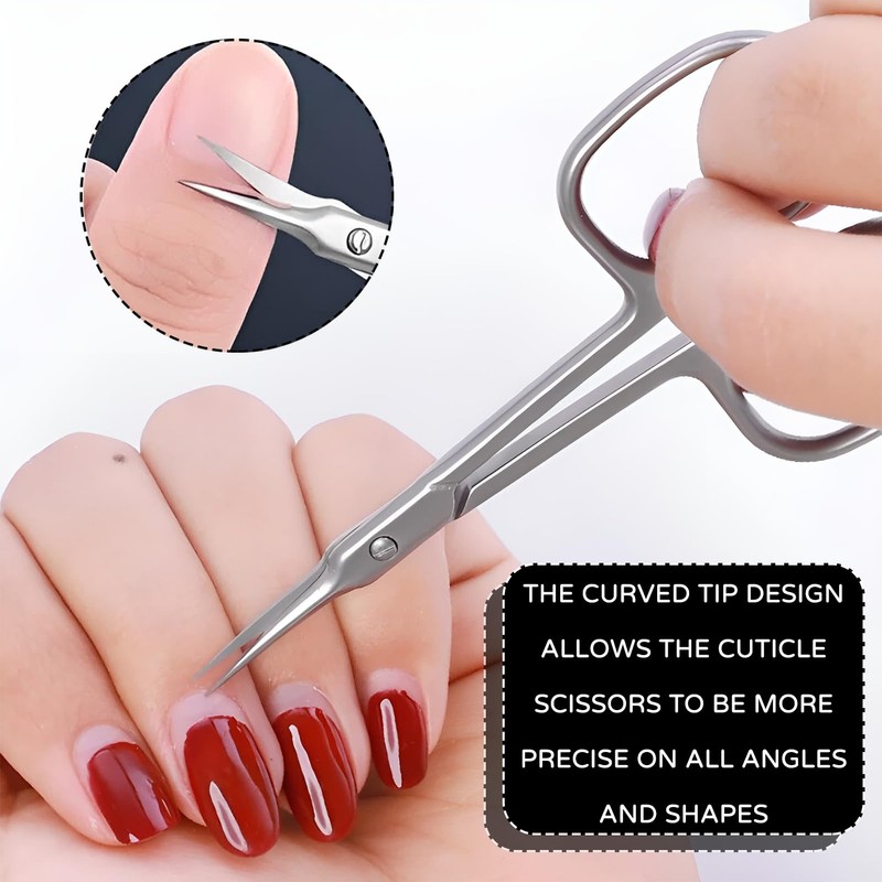 Cuticle Scissors, Extra Fine, Cuticle Scissors, Cuticle Cutter, Professional Cuticle