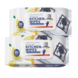 Kitchen Cleaning Wipes for AirFryer and Cooktops Kitchen Cleaning Cloths Professional Grade Heavy-Duty Cleaning Stove Cleaner (160 Total Wipes) (Pack of 2)