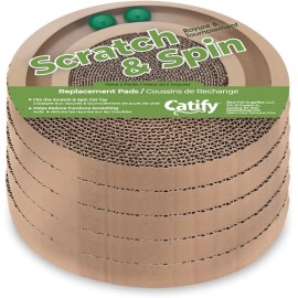 Unbranded Cat Scratcher Pads Refill Round Scratching Board Best Pet Supplies (Pack Of 5)