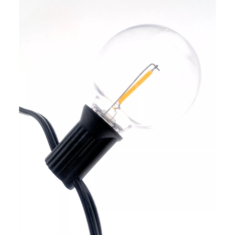 Sona Enterprises 11 Foot/500 Lumen G40 LED String Lights,Shatter