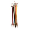 10Pcs Leather Bag Handles 12.2in Long 0.4in Wide Cattlehide Metal