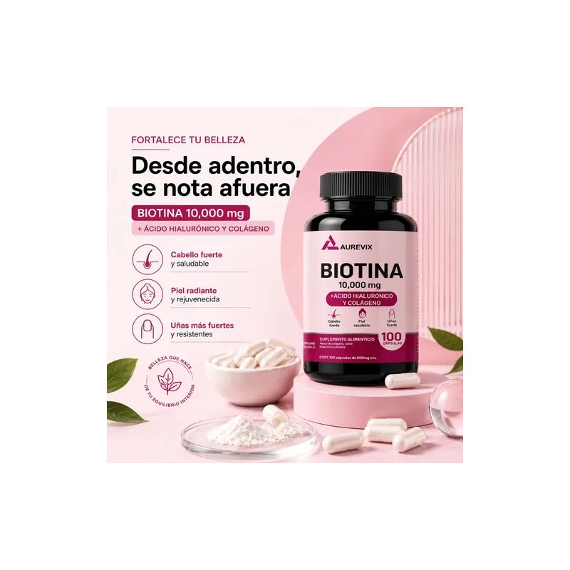 Aurevix Biotina 100 Capsulas