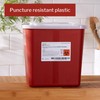 McKesson Prevent Biohazard Infectious Waste Sharps Container - Plastic, Horizontal