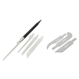 Set of 6,Mini Hand Saws for Model Crafting, Irregular and Narrow Blades, Handle Included