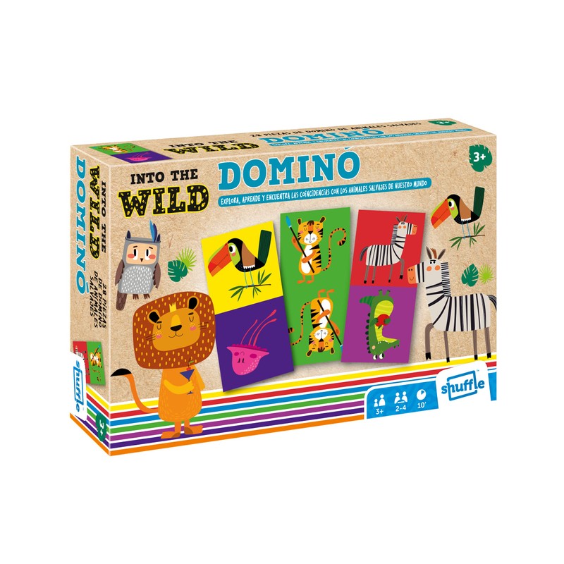 Shuffle : 130012468 Into The Wild Domino for Children with