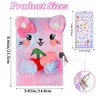 YankMooM Cat Secret Diary with Lock for Girls, Tie-Dye Kids