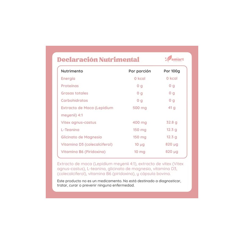 Aura Fórmula Botánica Femenina Con Maca Y Vitex 90 Cápsulas