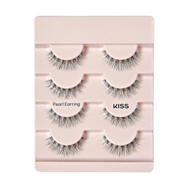 KISS The New Natural False Eyelashes Full Strip Lash Multipack 01, 4 Pairs