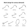 SOSPIRO 2 PCS Disposable Nose Piercing Tool Set with 10