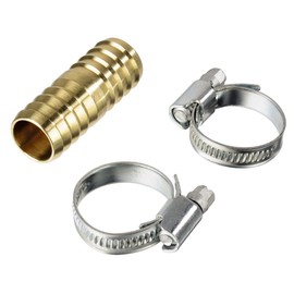 Xavax Brass Connector for Washing Machine/Dishwasher Outlet Hose | Drain Hose Connector