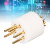 5 Pin Turntable Plug Connector Red Copper Gold Plating Nickel