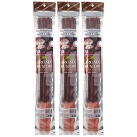 3 - Aroma Fusion 19"" Jumbo Hand Dipped Incense 10-Stick Packs - Frank & Myrrh Scent, Green, AF19CH3