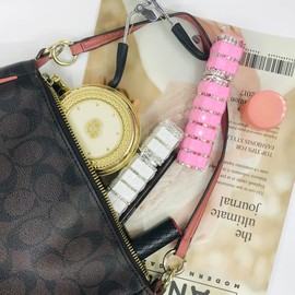 JBTM24 Empty Spray Bottles, Mini Perfume Refillable Bottle Travel, Shiny Crystal Spray Essential Oil Bottle for Outgoing 12 ml