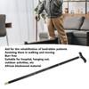 African Blackwood Detachable Walking Stick Elderly Ergonomic 3 Section Walking