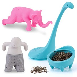 Infusores de Té, Filtros de Silicona, Té con Figura de Animal Creativa