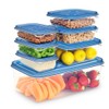 DecorRack 7 Piece Food Storage Container Set, BPA Free Plastic