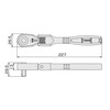 Tone Compact Neck Ratchet Handle (w/ Socket Hold Mechanism) RH4FCH