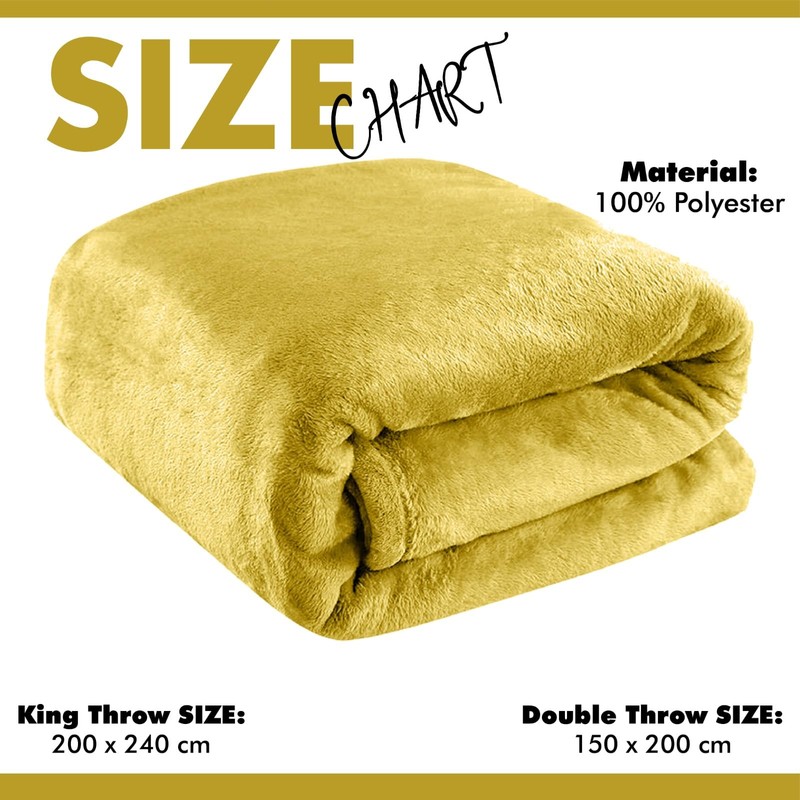Lions Fleece Throw Blanket - 100% Polyester, Ultra Soft Faux