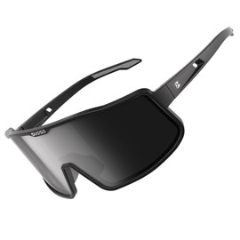 suoso Sports Cycling Glasses for Men: UV400 Polarized Wraparound Sunglasses for Women Running Riding Fishing Baseball TR90