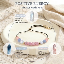 PRCOLUX Gigi Gifts for Grandma Gigi Bracelet Birthday Gifts from Granddaughter Christmas Mothers Day Gifts for GIGI