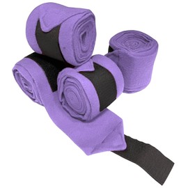 RESISTANCE Full Size Horse Leg Wraps – Tight & Stable - Slip-Resistant Support Leg Bandage Wrap Set of 4 Packs Available in Five Colors