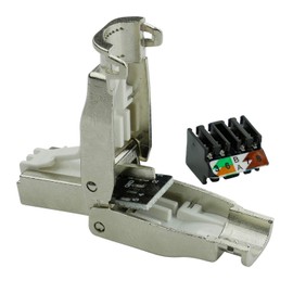 AIXONTEC CAT 6A Field Assembly RJ45 LAN Plug Tool-free for CAT 7 Installation Cable Crimp Connector for CAT.5 / CAT.6 / CAT.6A / CAT.7 / CAT.7A Installation Cable Monthly Video