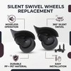 Alomejor 1 Pair Luggage Wheels Replacement A52 Mute Swivel Wheels