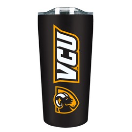 The Fanatic Group Virginia Commonwealth Double Walled Soft Touch Tumbler, Design-1 - Black
