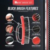 Wire Brush Twin Pack of Heavy Duty Steel Brush With