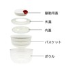 icokka K&A Spinning Spinner with Lid Functionality, Salad Spinner, Vegetable