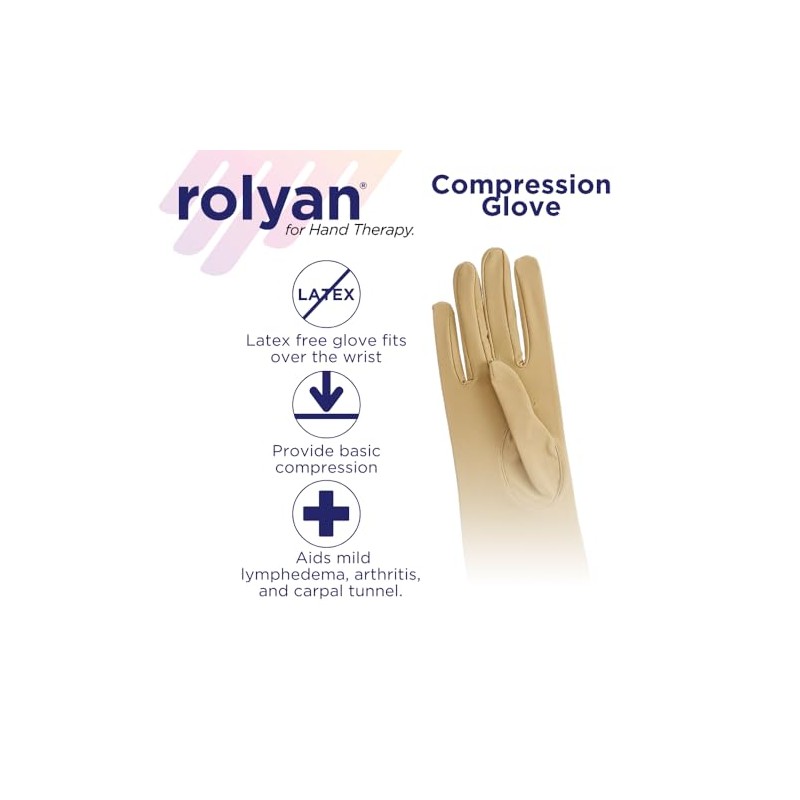Rolyan Compression Glove, Compression Glove for Arthritis for Men &