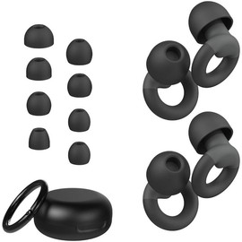 Ear Plugs for Sleeping, 2 Pairs of Reble Earplugs for Noise Reduction 25dB-30dB with 8 Ear Tips, Soft Hearing Protection Ear Plugs for Concert,Noise Sensitivity, Study & Work - Color: blue