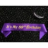 77th Birthday Party Supplies Women Birthday Sash and Birthday Tiara,