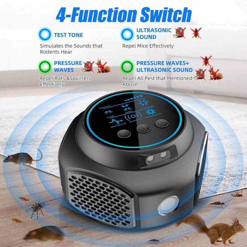 perf_essential Upgrade Rodent Repellent Mouse Repellent Indoor Ultrasonic Pest Repeller